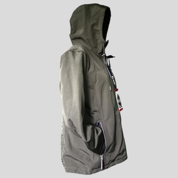 NWT TOMMY HILFIGER (MED) Olive Insulated Plush Lined Winter Jacket - Picture 6 of 11